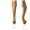 Резная ножка Флорентина - декоративная ножка из массива