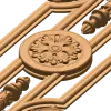 Резная балясина с розеттой - декоративный элемент из дерева