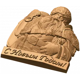 Дед Мороз - праздничное панно