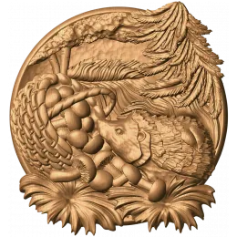 Ежик в корзинке