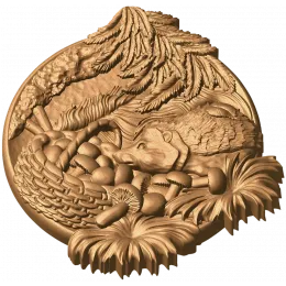 Ежик в корзинке