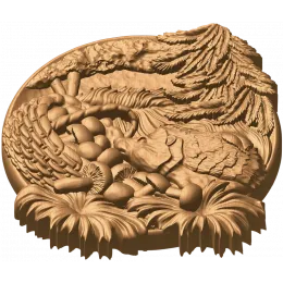 Ежик в корзинке
