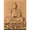 Рельефная панель Будда в лотосе - резной деревянный декор
