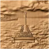 Морской монумент "В море" - резное панно из дерева