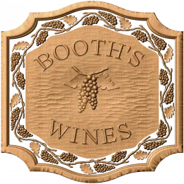 Табличка «Booth's Wines»
