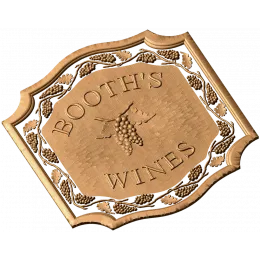 Табличка «Booth's Wines»