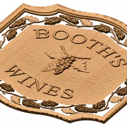 Табличка «Booth's Wines»