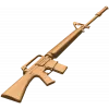 Резной деревянный силуэт M16 - точный декор из дуба, бука, ясеня