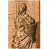 Вуаль во мраморе - рельефное панно из дерева