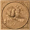 Резное панно «Голубиная гармония» - деревянное декоративное панно