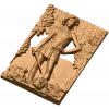 Панно «Грек» - резной деревянный декор высокого рельефа