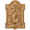 Греческая камея - резное панно из дерева