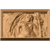 Резная панель «Лесная нимфа» - рельефная деревянная композиция
