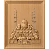 Резная панель «Султанская мечеть» - деревянный декор с минаретами
