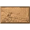 Панно «Охотник» - резной деревянный декор для интерьера