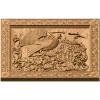 Панно «Песня глухаря» - резной деревянный декор из массива