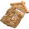 Почта Совы - резное деревянное панно из дуба, бука или ясеня