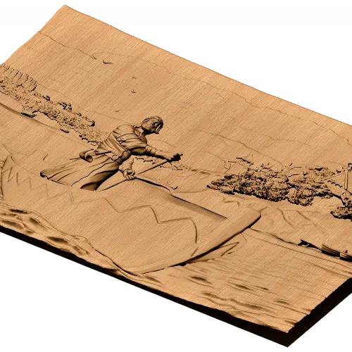 Панно-рельеф «Русь Великая. Борис Ольшанский» - резной деревянный декор