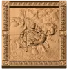Резное панно «Русь исконная» - глубокий рельеф на дереве