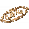 Резной картуш «Сауна» - деревянная табличка из дуба, бука или ясеня