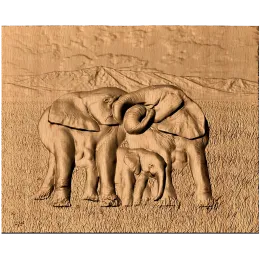 Семья слонов