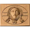 Спас Нерукотворный - резная деревянная икона в квадрате
