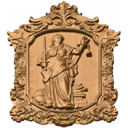 Фемида в барочном обрамлении