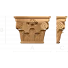 Коринфская капитель из дерева - резной декор для интерьера