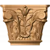 Капитель коринфского типа - резной деревянный декор из дуба, бука, ясеня