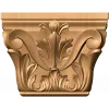 Резная капитель с акантовым орнаментом - деревянный декор из дуба, бука, ясеня