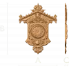 Резные настенные часы в барочном стиле - деревянный декор из дуба/бука/ясеня