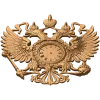 Резной герб-часы из дерева - настенный деревянный декор