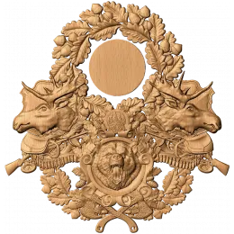 Часы-панно «Трофейный герб»