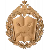 Герб Военная академия МТО - резной деревянный герб