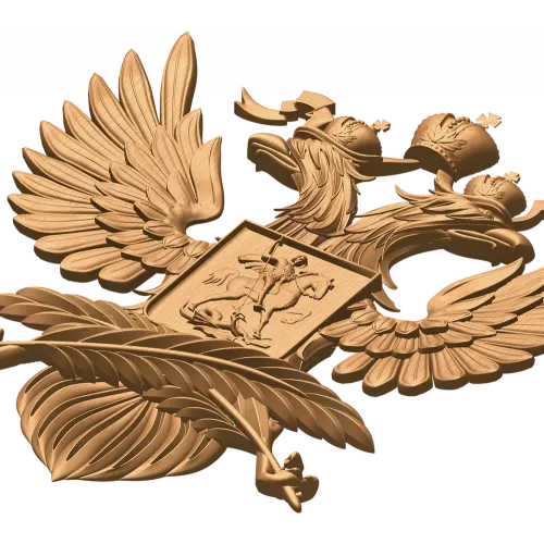 Герб Министерства иностранных дел - резной деревянный герб