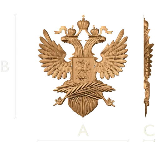 Герб Министерства иностранных дел - резной деревянный герб