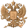 Герб налоговой службы - резной деревянный герб из дуба/бука/ясеня