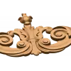 Угловой резной декор «Вензель Рококо» из массива