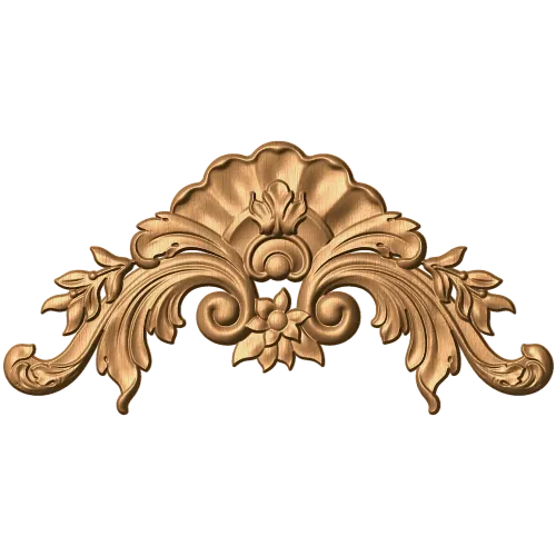 Резной картуш в стиле рокайль - декоративный деревянный декор