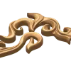 Угловой резной декор «Лиственный вихрь» - резьба по дереву на станке ЧПУ