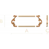 Вензельная накладка-кант для мебели и интерьера