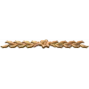 Флористическая горизонтальная накладка - резной деревянный декор