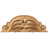 Арочный резной картуш из дуба - декоративный элемент для мебели и интерьера