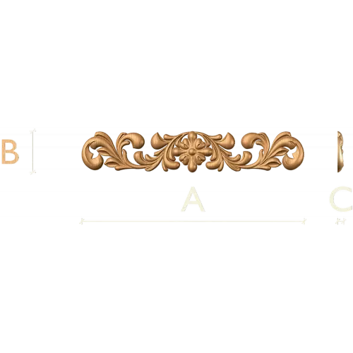 Резной деревянный декор «Акантовая накладка» - 13124 Декор (611)