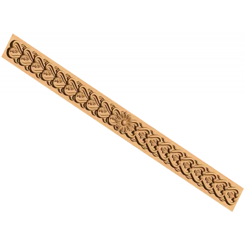 Резная планка-накладка 13130 - вертикальный декоративный багет из дерева