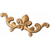 Угловой резной декор «Флерон» из дуба, бука или ясеня