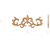 Королевская завитушка - резной деревянный декор горизонтальный