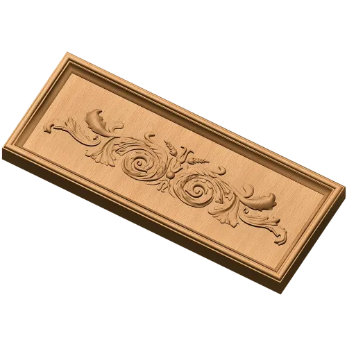 Резная декоративная панель с акантовым орнаментом
