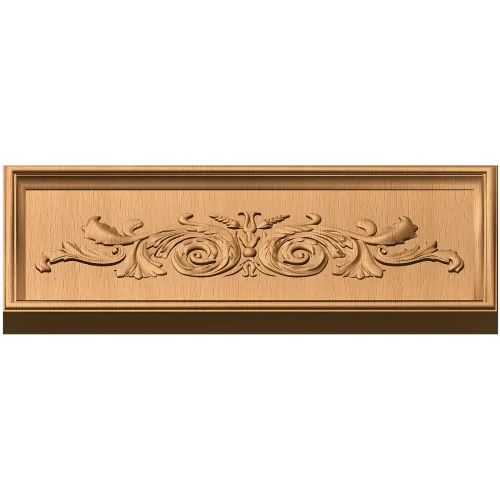 Резная декоративная панель с акантовым орнаментом