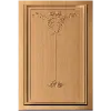 Резной фасад с растительным картушем из массива дерева